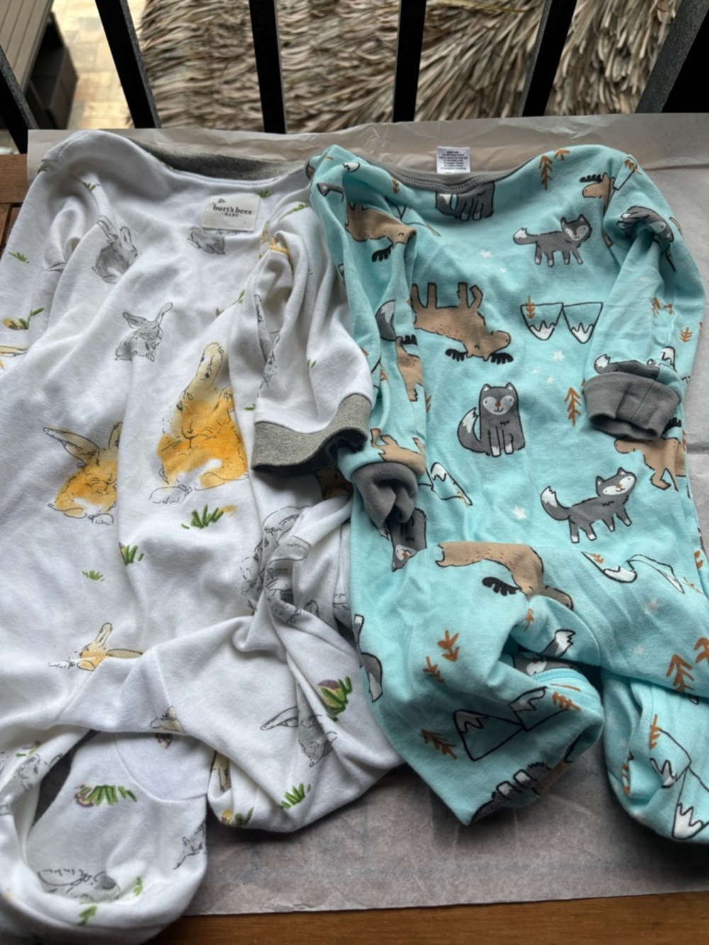 Unbranded Kids' Footed One-Piece Pajama - Blue & White - Picture 12 of 13